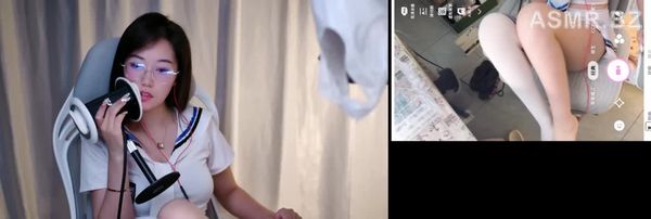 要抱好顶 双视角舔耳 水手服白丝