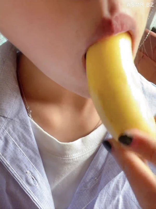 慢慢才不慢呢 舔舐香蕉20min